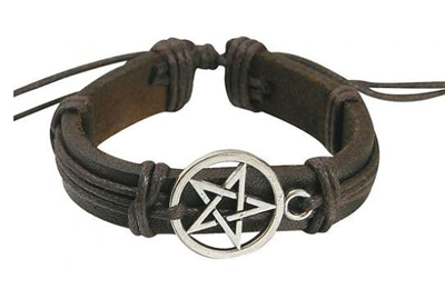 Bracelet Leather-BRC-L25 Pentagram